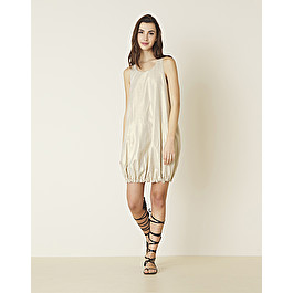 BAGGY DRESS IN LINEN AND COTTON BLEND