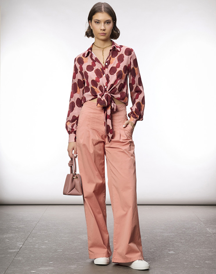 Camicia con nodo in vita deals